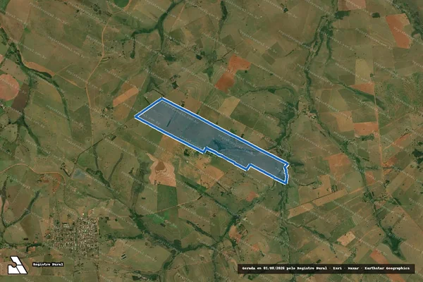 Imagem de satélite de Fazenda Padroeira - Parcela 1 em Piquerobi - SP