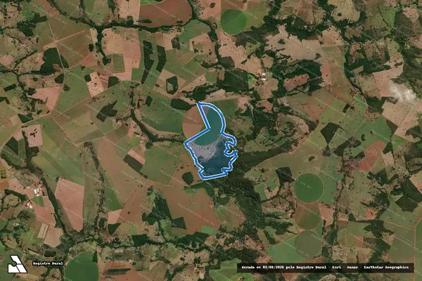 Imagem de satélite de FAZENDA SERRADÃO - Parte 1 em Piracanjuba - GO