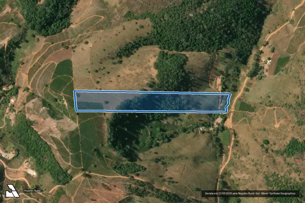 Imagem de satélite de RIBEIRÃO DAS FLORES - Parte 1 em Durandé - MG