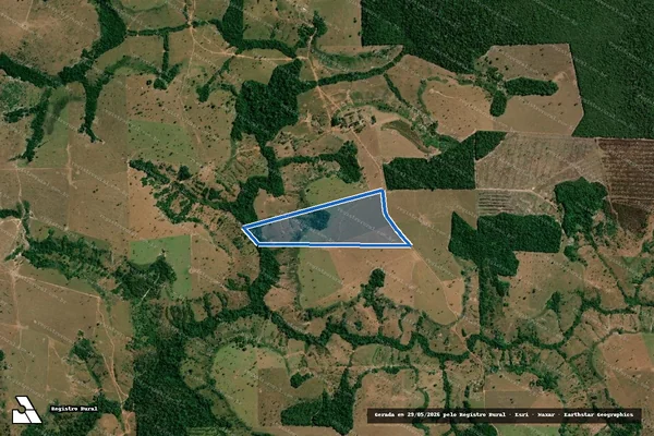 Imagem de satélite de FAZENDA AGUA VERMELHA  - Parte 1 em Chupinguaia - RO