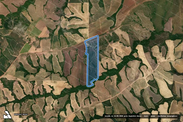 Imagem de satélite de FAZENDA SUIÇA - Parte 1 em Água Boa - MT