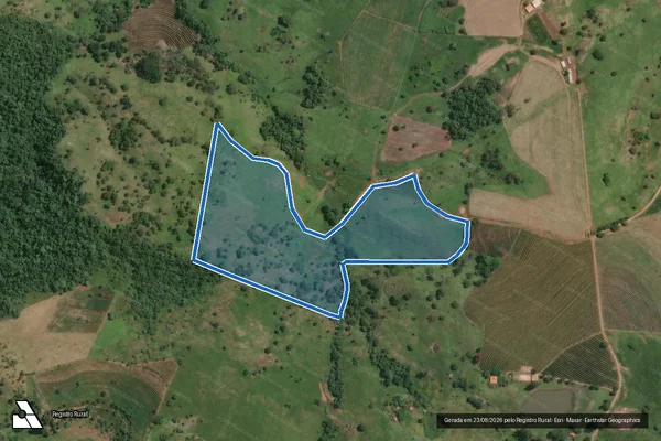 Imagem de satélite de Fazenda São Pedro - Area 2 em Timburi - SP
