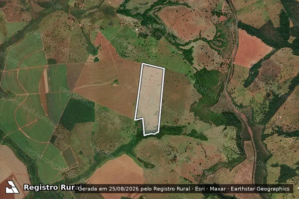 Imagem de satélite de Fazenda Lageado do Rio Verde - Parte 1 em Itapagipe - MG