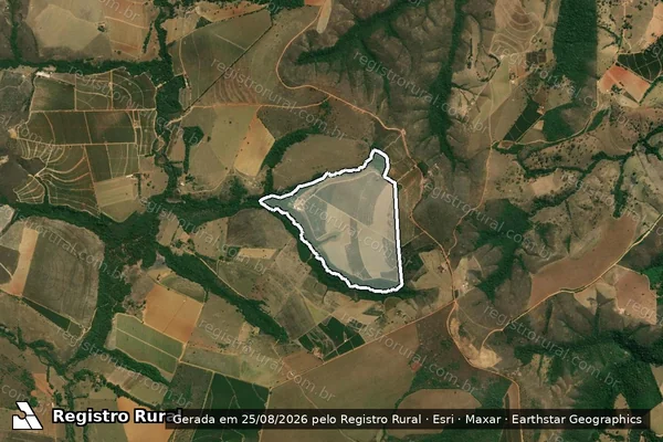 Imagem de satélite de Fazenda Caixetas - Parte 1 em Guimarânia - MG