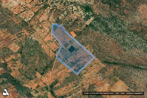 Imagem de satélite de SÍTIO TEAR - SÍTIO TEAR em Inajá - PE