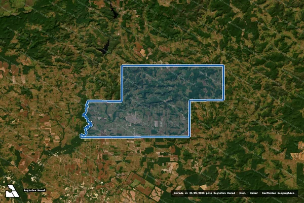 Imagem de satélite de Gleba Braço Sul - Única em Guarantã do Norte - MT