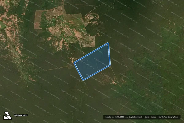 Imagem de satélite de FAZENDA TRÊS IRMÃOS - Gleba 02 em São Félix do Coribe - BA