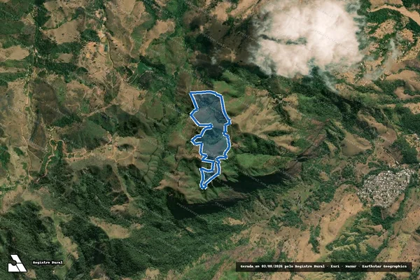 Imagem de satélite de FAZENDA CÓRREGO ALTO  - Parte 2 em Santana do Paraíso - MG