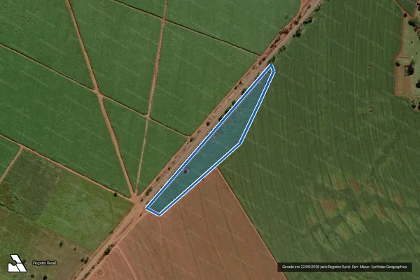 Imagem de satélite de FAZENDA BURITI - Parte 2 em Água Comprida - MG