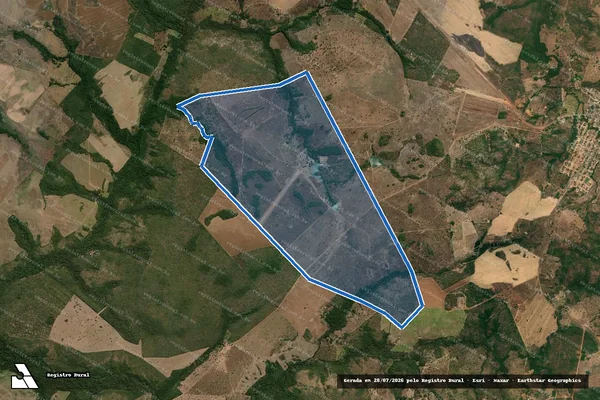 Imagem de satélite de FAZENDA FRONTEL – ANTIGA TERRA VERMELHA / FAZENDA FRONTEL – ANTIGA TERRA VERMELHA em Monte do Carmo - TO