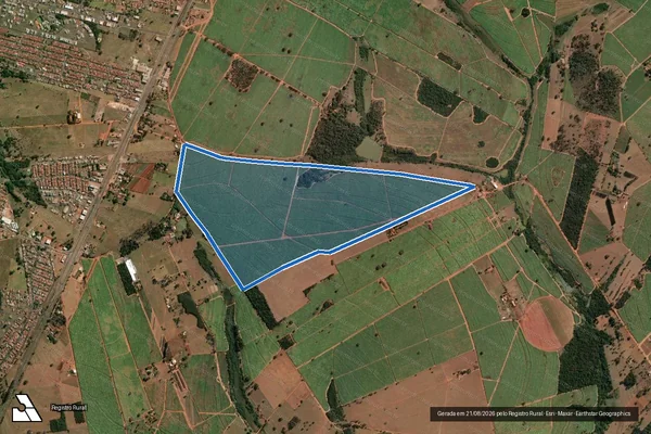 Imagem de satélite de Fazenda Anjo da Guarda - Fazenda Anjo da Guarda em José Bonifácio - SP