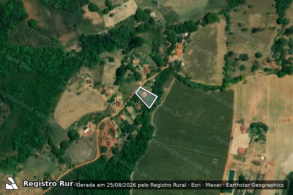 Imagem de satélite de Fazenda Pedreira lugar denominado ?Agua Emendada? - Parte 1 em Monte Carmelo - MG
