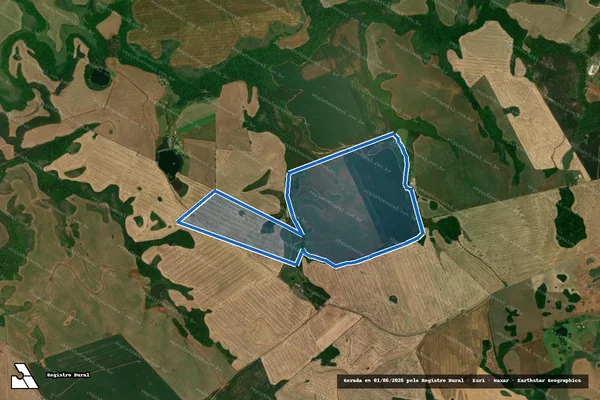 Imagem de satélite de FAZENDA DO CERVO em Campos Novos - SC