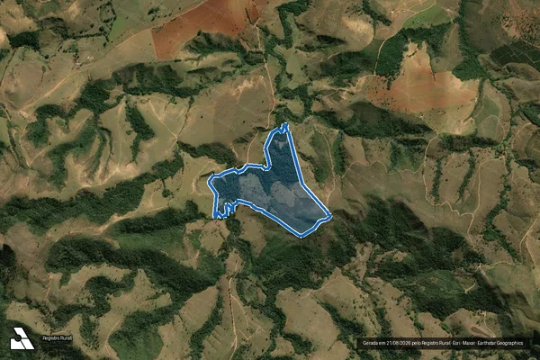 Imagem de satélite de Fazenda Prata I, Sede - Parte 2 em Vargem Bonita - MG