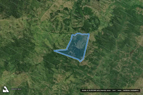 Imagem de satélite de FAZENDA ITAMARATI  - FAZENDA ITAMARATI  GLEBA 3 em Itagibá - BA