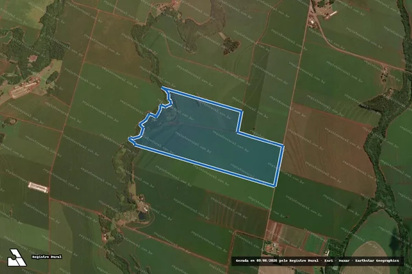 Imagem de satélite de Unificação das Partes do lote 47 da Gleba 24 do Imóvel Cinco Mil - Unificação das Partes do lote 47 da Gleba 24 do Imóvel Cinco Mil em Palotina - PR