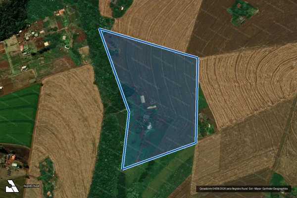 Imagem de satélite de FAZENDA FLAMAPEC - Lote 408 em Cascavel - PR