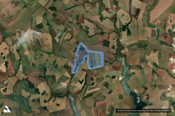 Imagem de satélite de FAZENDA MANDENGO BRUACAS - Parte 1 em Quirinópolis - GO
