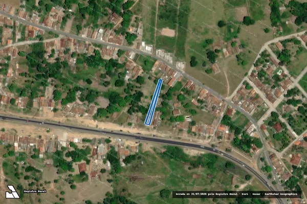 Imagem de satélite de SITIO SAMPAIO - Parte 1 em Areia Branca - SE