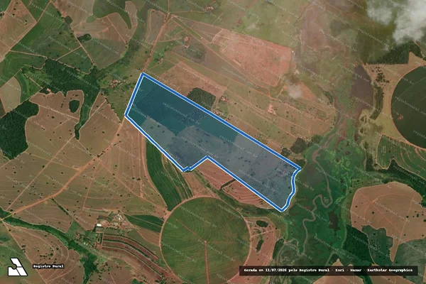 Imagem de satélite de Fazenda Ouro Verde em Fernandópolis - SP