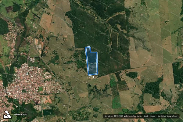 Imagem de satélite de Fazenda Santa Terezinha - Parcela 1 em Duartina - SP