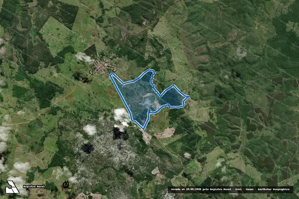 Imagem de satélite de FAZENDA ENCONTRO DAS ÁGUAS - 001 em Belmonte - BA