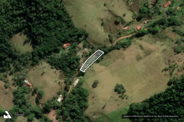 Imagem de satélite de Sítio Rincão das Pedras - PARCELA 02 em Sapucaí-Mirim - MG