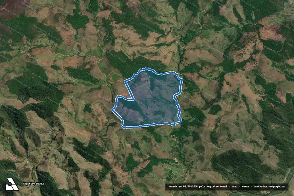 Imagem de satélite de FAZENDA POUSO ALEGRE E SANTA MARTA - Gleba 3 em Rio Preto - MG