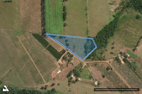 Imagem de satélite de PA Rosa Luxemburgo - Lote 35B - Lote 35 ? Parte 2 em Congonhinhas - PR