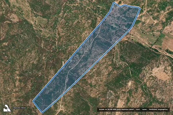 Imagem de satélite de FAZENDA SERRA DO GADO - GLEBA 01 em Santana do Matos - RN