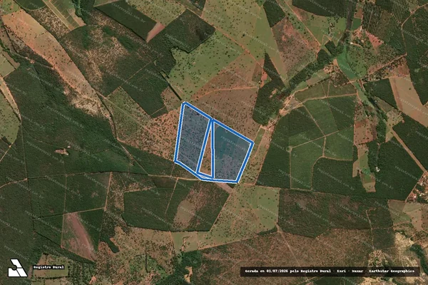 Imagem de satélite de FAZENDA CANABRAVA - PARCELA 07 em Paraopeba - MG