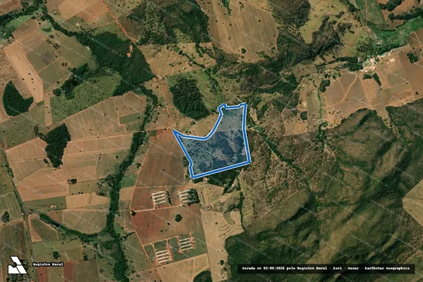 Imagem de satélite de FAZENDA JAÓ - Parte 1 em Jandaia - GO