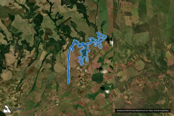Imagem de satélite de P. A. Itamarati II (Gleba G) - Área de Interesse Ambiental 02 em Ponta Porã - MS