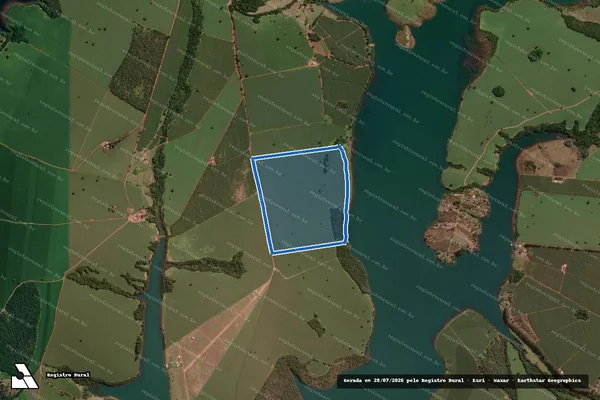 Imagem de satélite de Fazenda Bom Jesus - Parte 4 em Delfinópolis - MG