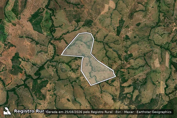 Imagem de satélite de FAZENDA BEIRA RIO - Parte 2 em Formoso - GO