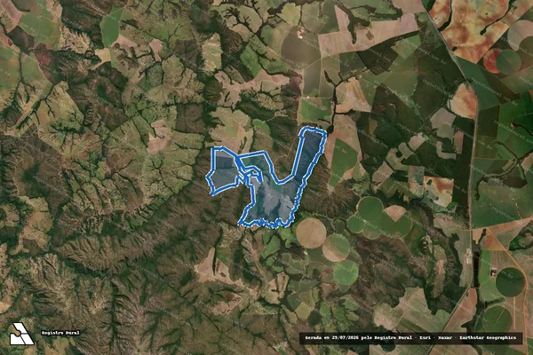 Imagem de satélite de FAZENDA SOLEDADE - Parcela 1 em Ipameri - GO