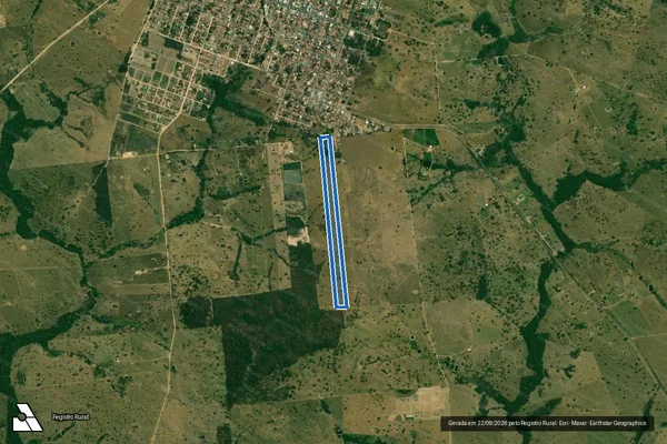 Imagem de satélite de CHÁCARA SANTA MARIA - Matrícula nº 628 em Jauru - MT