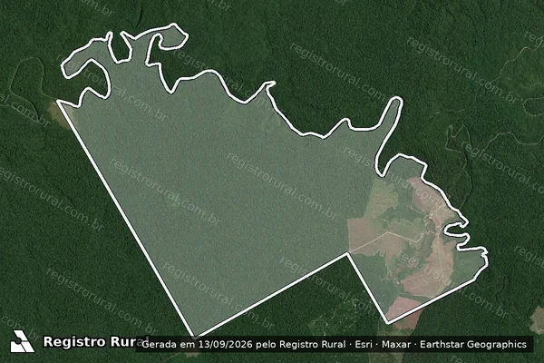 Imagem de satélite de FAZENDA LAGO AZUL - LAGOA_AZUL em Goianésia do Pará - PA