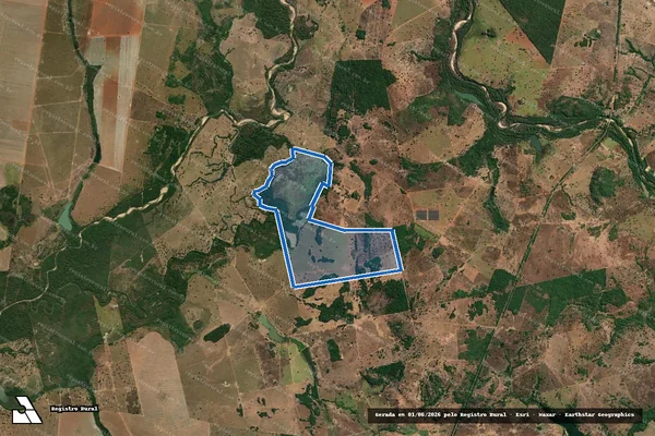 Imagem de satélite de FAZENDA BARREIRINHO em Mozarlândia - GO