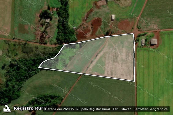 Imagem de satélite de Lote 548 ? Projeto de Assentamento Marcos Freire - Matrícula L548 P2 em Rio Bonito do Iguaçu - PR