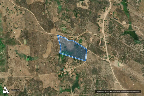 Imagem de satélite de SITIO TABOCA ? LOTE 1701 - Parte 1 em Jaguaribe - CE