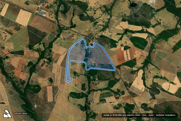 Imagem de satélite de FAZENDA GANGORRA - Parte 1 em Corumbá de Goiás - GO