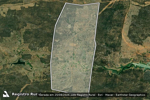 Imagem de satélite de RIACHO DO MEIO - Parcela 1 em Pombal - PB