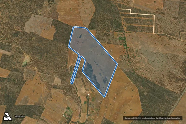 Imagem de satélite de FAZENDA SOSSEGO - 001 em Ibititá - BA