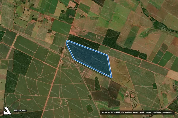 Imagem de satélite de Fazenda Santa Luzia - Parcela 1 em Nova Londrina - PR