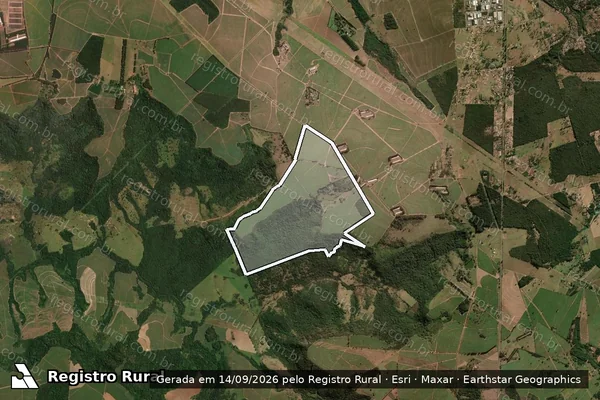 Imagem de satélite de Fazenda Santa Maria - Gleba ?A? em São Carlos - SP