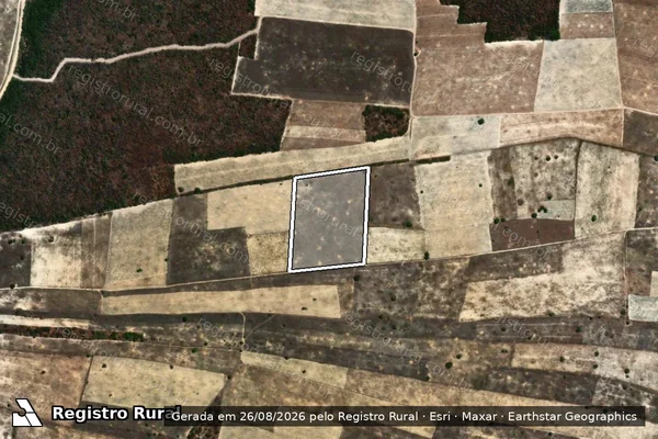Imagem de satélite de LOTE 1615 - SÍTIO PAU DA BANDEIRA - Parte 1 em Salitre - CE