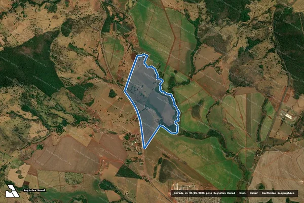 Imagem de satélite de FAZENDA CALÇÃO DE COURO - 001 em Goianésia - GO