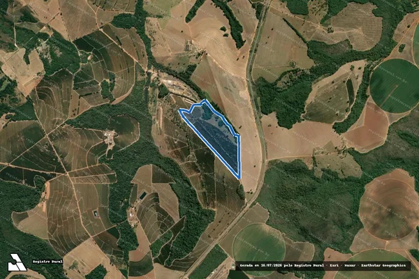 Imagem de satélite de FAZENDA NOSSA SENHORA DE FÁTIMA III - Parte 1 em Perdizes - MG