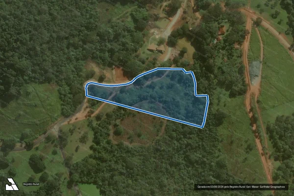 Imagem de satélite de Fazenda Paulo Preto e Fazenda Cachoeirinha - Parte 44 em Brumadinho - MG